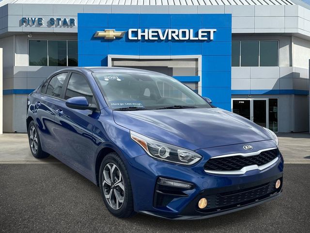 Deep Sea Blue 2021 Kia Forte Sedan Front-Wheel Drive Continuously Variable Transmission