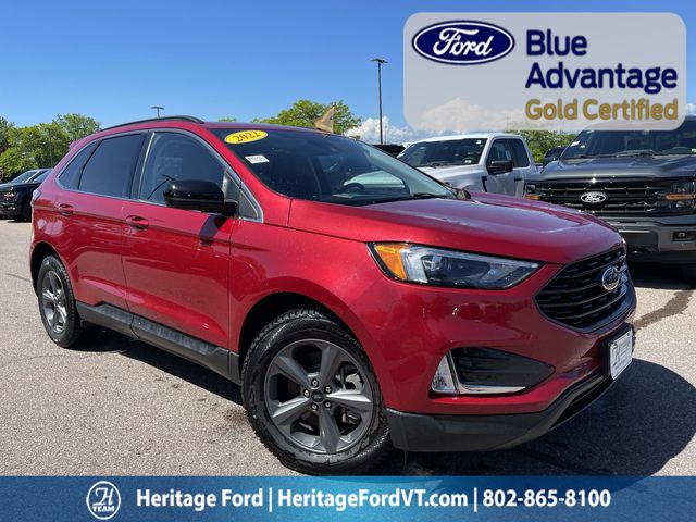 Red Metallic 2022 Ford Edge SEL AWD SUV / Crossover All-Wheel Drive 8-Speed Automatic