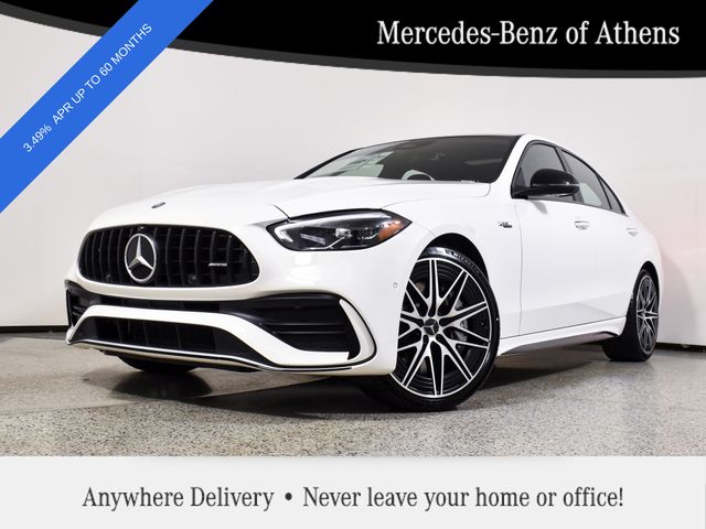 Polar White 2026 Mercedes-Benz C-Class Sedan All-Wheel Drive 9-Speed Automatic