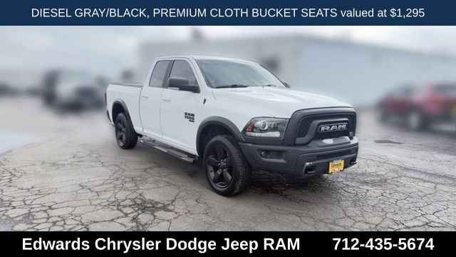 Bright White Clearcoat 2019 RAM 1500 Pickup Truck Four-Wheel Drive 8-Speed Automatic