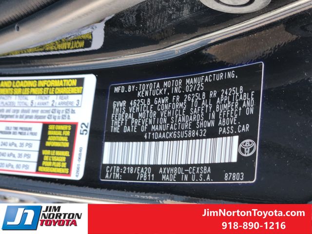 Used 2025 Toyota Camry Sedan