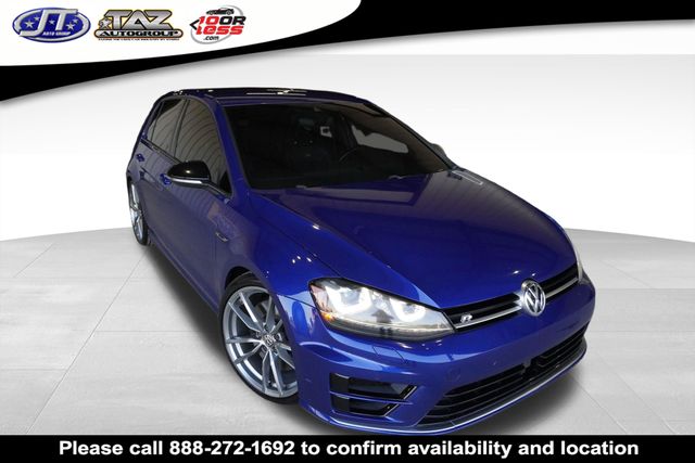 Blue 2017 Volkswagen Golf R 4-Door AWD with DCC and Navigation Hatchback All-Wheel Drive 6-Speed Manual