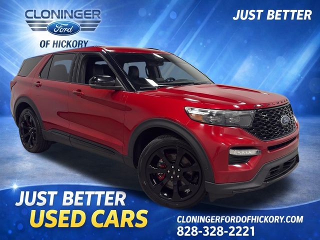 Rapid Red Metallic Tinted Clearcoat 2020 Ford Explorer ST AWD SUV / Crossover All-Wheel Drive Automatic