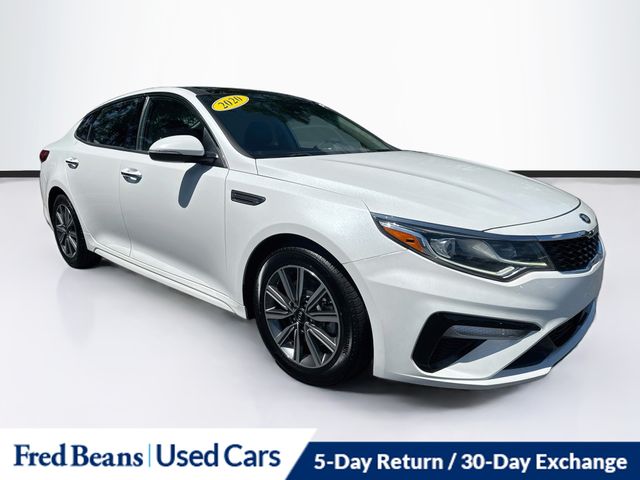 Snow White Pearl 2020 Kia Optima Sedan Front-Wheel Drive 7-Speed Automatic