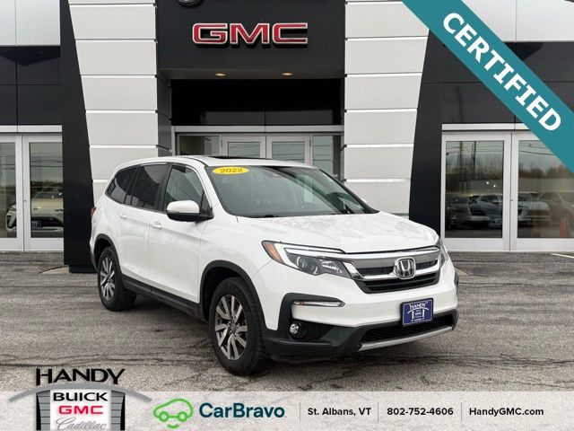 White 2022 Honda Pilot EX-L AWD SUV / Crossover All-Wheel Drive 9-Speed Automatic