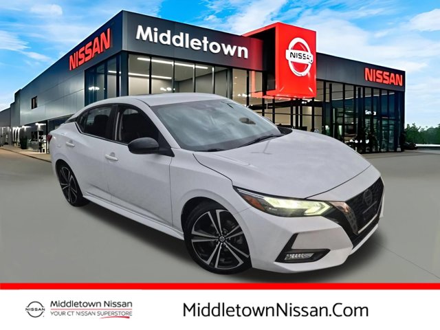 Aspen White Tricoat 2021 Nissan Sentra Sedan Front-Wheel Drive Continuously Variable Transmission