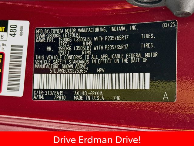 Used 2025 Toyota Sienna Van