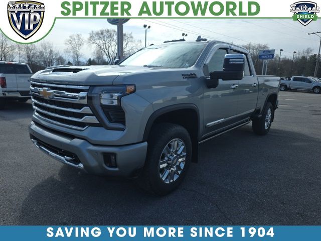 Sterling Gray Metallic 2024 Chevrolet Silverado 3500HD High Country Crew Cab 4WD Pickup Truck Four-Wheel Drive Automatic