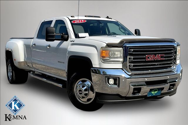 Summit White 2015 GMC Sierra 3500HD Pickup Truck Four-Wheel Drive 6-Speed Automatic