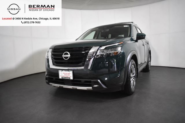 Black (Obsidian Green Pearl) 2024 Nissan Pathfinder SUV / Crossover All-Wheel Drive 9-Speed Automatic