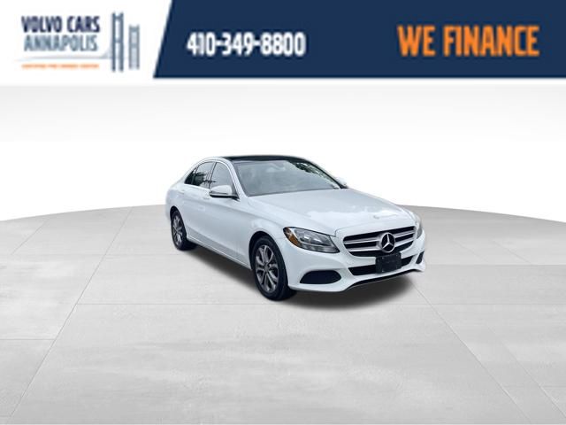 Polar White 2016 Mercedes-Benz C-Class Sedan All-Wheel Drive 7-Speed Automatic