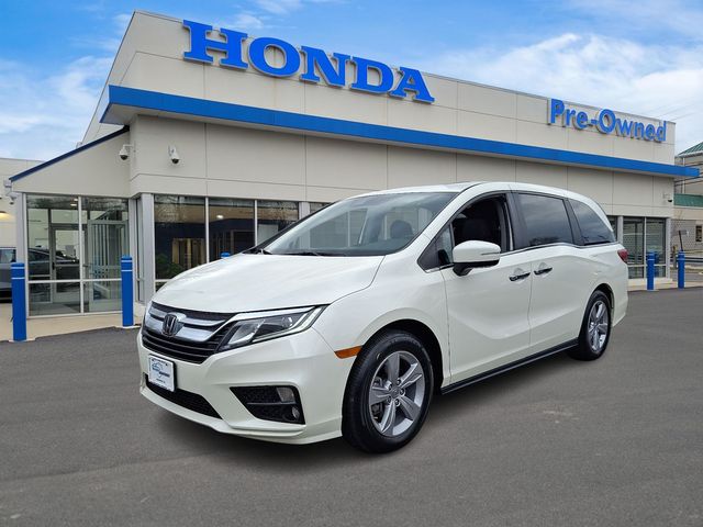 White 2019 Honda Odyssey EX-L FWD Minivan Front-Wheel Drive 9-Speed Automatic