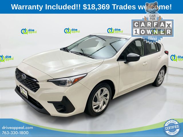 Crystal White Pearl 2024 Subaru Impreza AWD Wagon All-Wheel Drive Continuously Variable Transmission