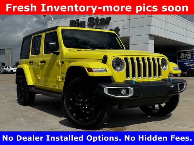 2023 Jeep Wrangler Sahara 4xe Yellow at Big Star Chrysler Jeep Dodge Ram 