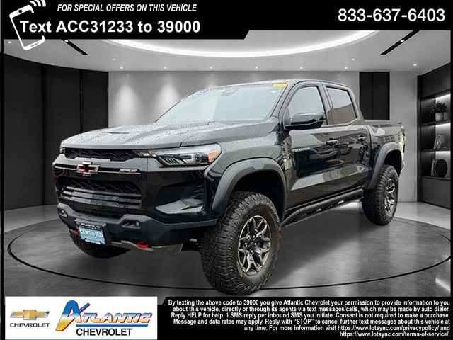 Black 2024 Chevrolet Colorado ZR2 Crew Cab 4WD Pickup Truck Four-Wheel Drive 8-Speed Automatic