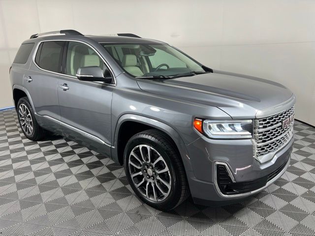 Gray (Steel Metallic) 2022 GMC Acadia Denali FWD SUV / Crossover Front-Wheel Drive 9-Speed Automatic
