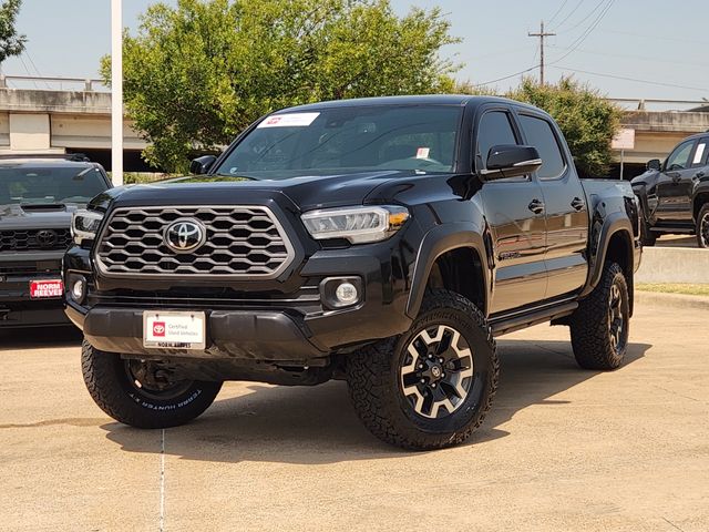Midnight Black Metallic 2021 Toyota Tacoma Pickup Truck Four-Wheel Drive 6-Speed Automatic