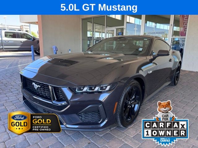 Gray Metallic 2024 Ford Mustang Coupe Rear-Wheel Drive Automatic