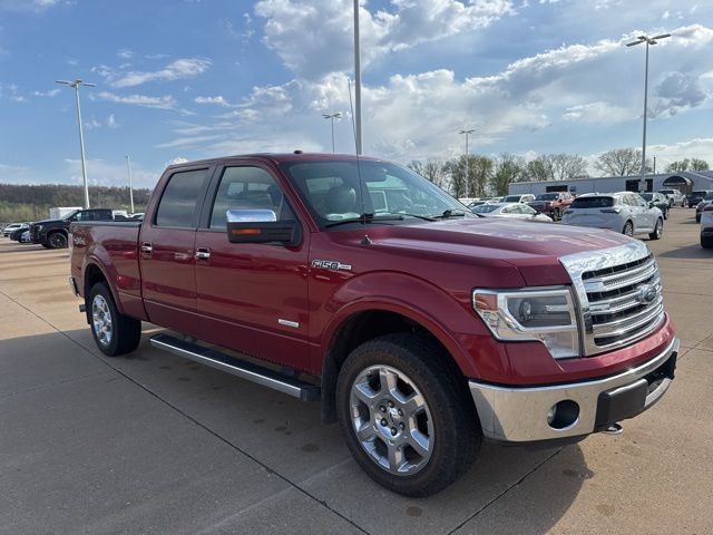 Ruby Red Metallic 2013 Ford F-150 Lariat SuperCrew 4WD Pickup Truck Four-Wheel Drive 6-Speed Automatic