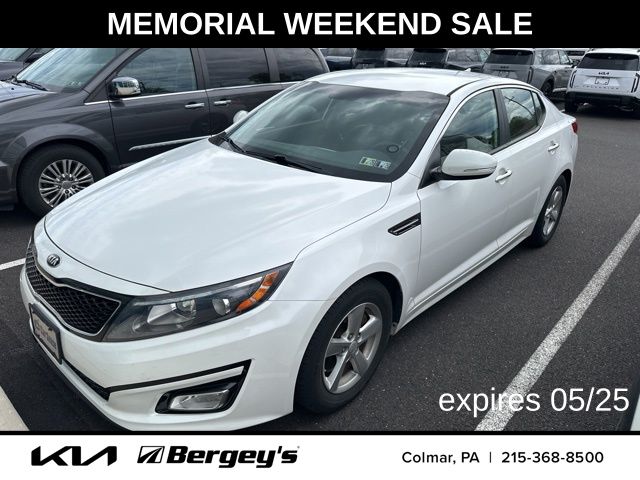 Snow White Pearl 2015 Kia Optima LX Sedan Front-Wheel Drive 6-Speed Automatic