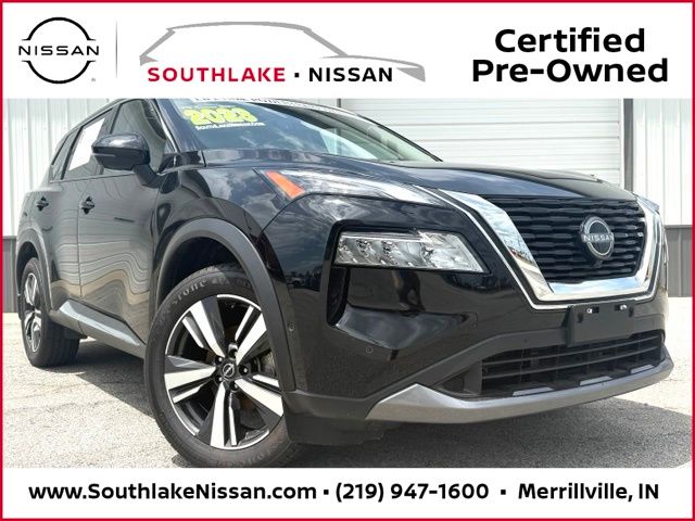Super Black 2023 Nissan Rogue SL AWD SUV / Crossover All-Wheel Drive Continuously Variable Transmission