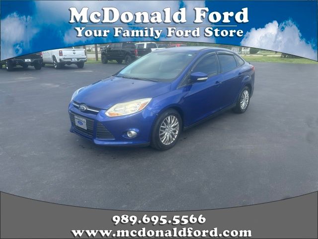 Sonic Blue Metallic 2012 Ford Focus SE Sedan Front-Wheel Drive 6-Speed Automatic