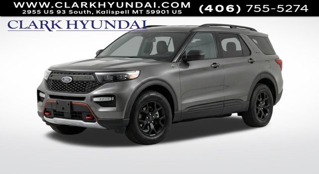 Carbonized Gray Metallic 2023 Ford Explorer Timberline AWD SUV / Crossover All-Wheel Drive Automatic