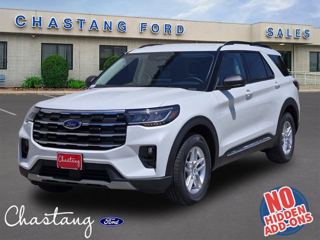 Star White Metallic Tri-Coat 2025 Ford Explorer Active RWD SUV / Crossover Rear-Wheel Drive Automatic