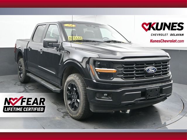 Black 2024 Ford F-150 Pickup Truck Four-Wheel Drive Automatic