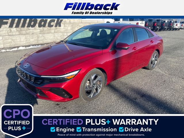Ultimate Red 2024 Hyundai Elantra Limited FWD Sedan Front-Wheel Drive Continuously Variable Transmission
