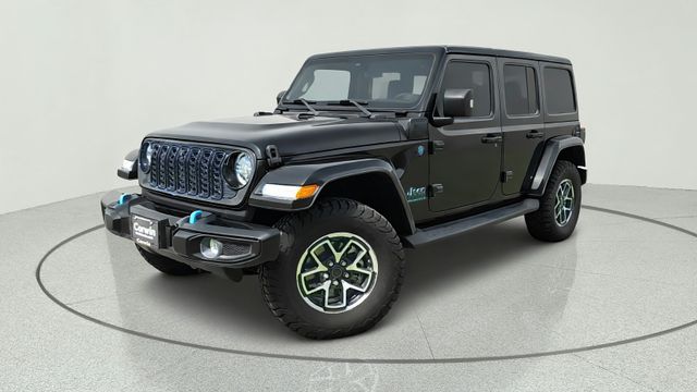 Black Clearcoat 2024 Jeep Wrangler 4xe SUV / Crossover Four-Wheel Drive 8-Speed Automatic