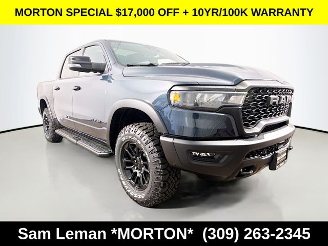 Forged Blue Metallic 2026 RAM 1500 Pickup Truck Four-Wheel Drive 8-Speed Automatic