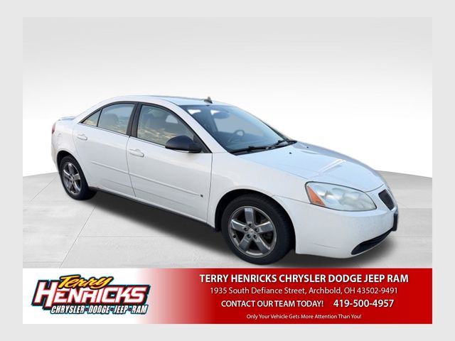 Ivory White 2008 Pontiac G6 Sedan Front-Wheel Drive 4-Speed Automatic Overdrive