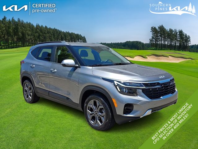 Steel Gray 2024 Kia Seltos SUV / Crossover All-Wheel Drive Continuously Variable Transmission