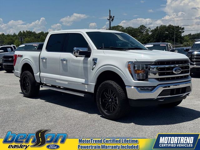 White Metallic 2021 Ford F-150 Pickup Truck Four-Wheel Drive Automatic