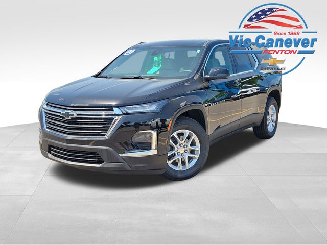Mosaic Black Metallic 2023 Chevrolet Traverse LS AWD SUV / Crossover Four-Wheel Drive 9-Speed Automatic