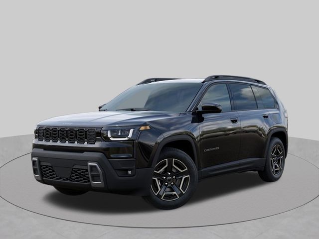 Diamond Black Crystal Pearlcoat 2026 Jeep Cherokee SUV / Crossover Four-Wheel Drive Continuously Variable Transmission
