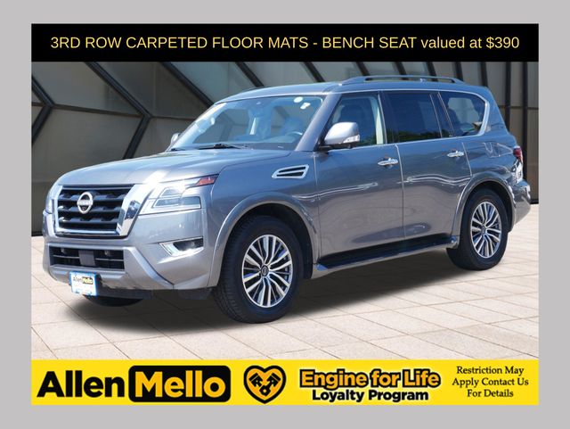 Gray (Gun Metallic) 2023 Nissan Armada SUV / Crossover Four-Wheel Drive 7-Speed Automatic