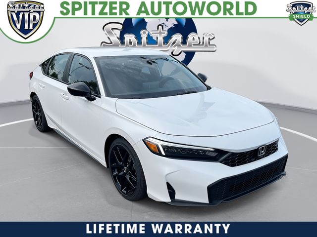 Gray (Platinum) 2026 Honda Civic Hatchback Hatchback Front-Wheel Drive Continuously Variable Transmission