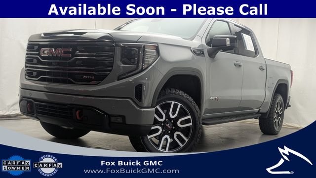 Thunderstorm Gray 2024 GMC Sierra 1500 AT4 Crew Cab 4WD Pickup Truck Four-Wheel Drive Automatic