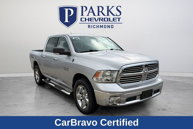 Bright Silver Clearcoat Metallic 2017 RAM 1500 Pickup Truck Four-Wheel Drive 8-Speed Automatic