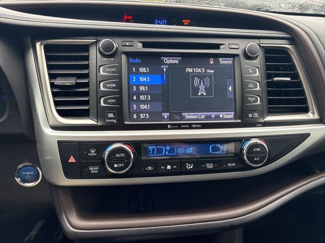 2019 Midnight Black Metallic Toyota Highlander Hybrid Limited AWD SUV