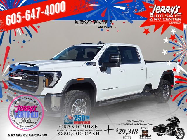 White 2024 GMC Sierra 3500HD SLE Crew Cab 4WD Pickup Truck Four-Wheel Drive Automatic