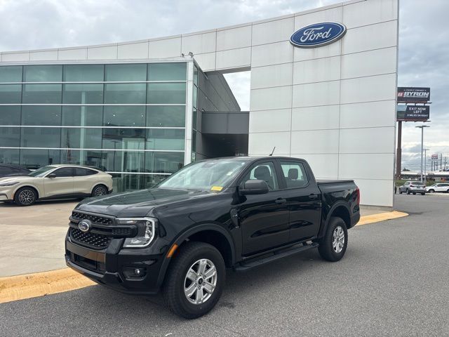 Shadow Black 2024 Ford Ranger XL SuperCrew RWD Pickup Truck 4X2 Automatic