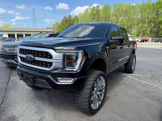 Black Metallic 2021 Ford F-150 Lariat SuperCrew 4WD Pickup Truck Four-Wheel Drive Automatic
