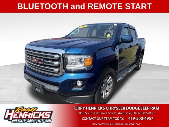 Blue Emerald Metallic 2019 GMC Canyon Pickup Truck Four-Wheel Drive 8-Speed Automatic