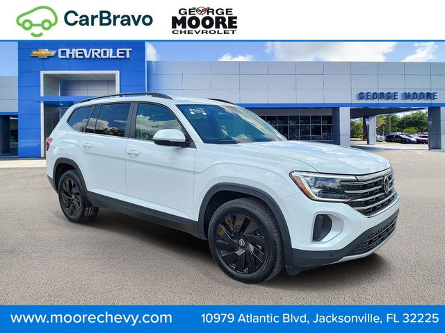 Opal White Pearl 2025 Volkswagen Atlas SUV / Crossover All-Wheel Drive 8-Speed Automatic