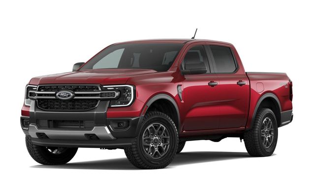 Ruby Red Metallic Tinted Clearcoat 2026 Ford Ranger Pickup Truck Four-Wheel Drive Automatic