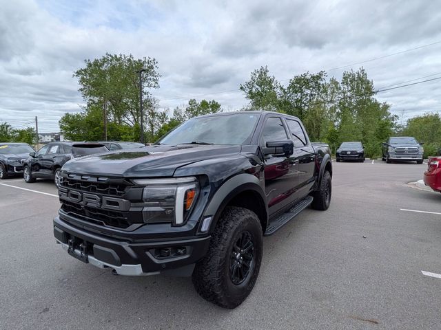 Blue Metallic 2024 Ford F-150 Raptor SuperCrew 4WD Pickup Truck Four-Wheel Drive Automatic