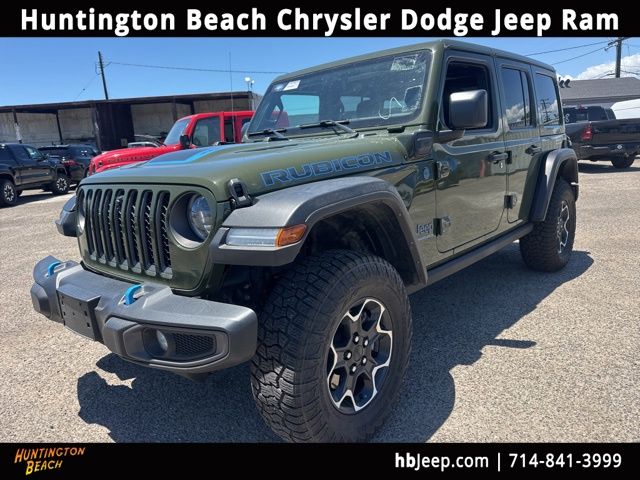 Sarge Green Clearcoat 2023 Jeep Wrangler 4xe Rubicon 4WD SUV / Crossover Four-Wheel Drive 8-Speed Automatic